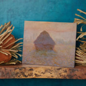 クロードモネ | Grainstack, Sun in the Mist フォトプラーク (側面)