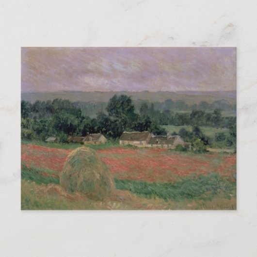 クロードモネ | Haystack at Giverny, 1886 ポストカード (正面)