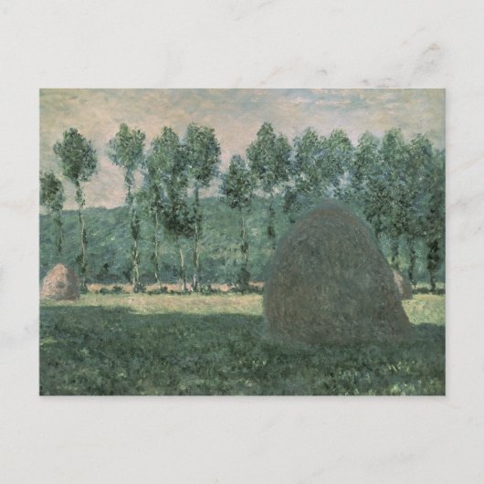 クロードモネ | Haystacks near Giverny, c.1884-89 ポストカード (正面)