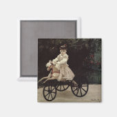 クロードモネ | Jean Monet on his Hobby Horse, 1872 マグネット (正面/裏面)