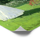 クロードモネ | Jeanne Marie Lecadre in the Garden ポスター (角)