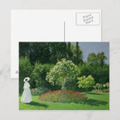 クロードモネ | Jeanne Marie Lecadre in the Garden ポストカード (正面/裏面)