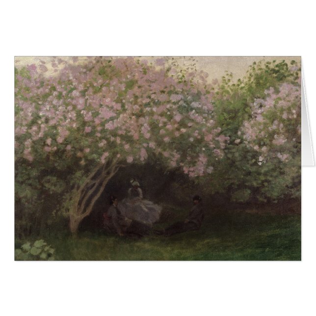 クロードモネ | Lilacs, Gray Weather, 1872 (正面横)