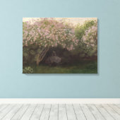 クロードモネ | Lilacs, Gray Weather, 1872 キャンバスプリント (インサイチュ (ウッドフロア))