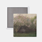 クロードモネ | Lilacs, Gray Weather, 1872 マグネット (正面/裏面)