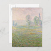 クロードモネ | Meadows in Giverny, 1888 ポストカード (正面/裏面)