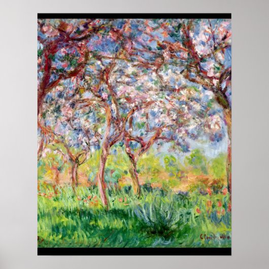 クロードモネ | Printemps a Giverny ポスター (正面)