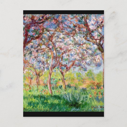 クロードモネ | Printemps a Giverny, 1903 ポストカード (正面)