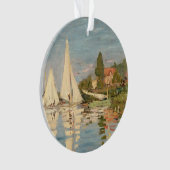 クロードモネ | Regatta at Argenteuil, c.1872 オーナメント (正面)