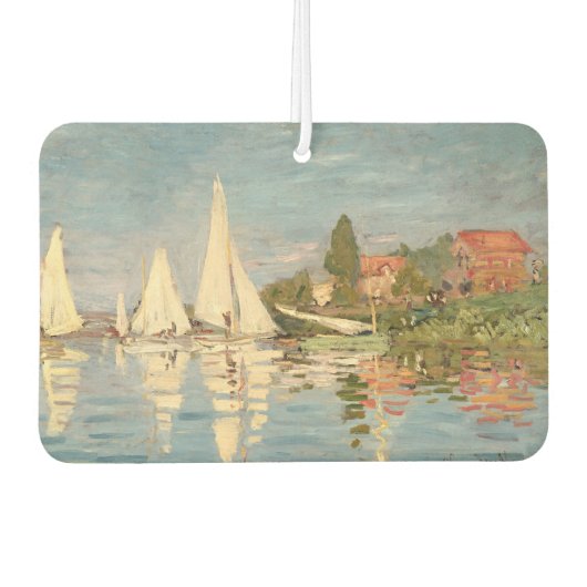 クロードモネ | Regatta at Argenteuil, c.1872 カーエアーフレッシュナー (正面)