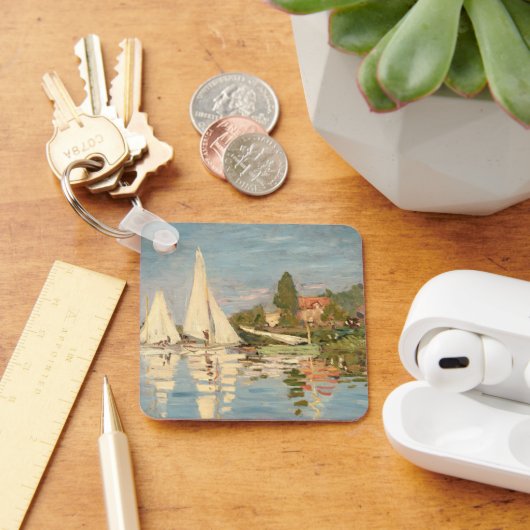 クロードモネ | Regatta at Argenteuil, c.1872 キーホルダー (デスク)