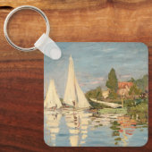 クロードモネ | Regatta at Argenteuil, c.1872 キーホルダー (正面)