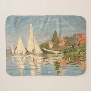 クロードモネ Regatta at Argenteuil, c.1872 シェルパブランケット