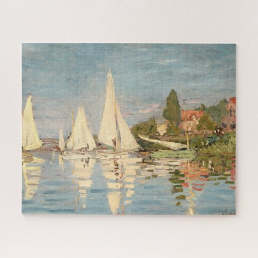 クロードモネ | Regatta at Argenteuil, c.1872 ジグソーパズル (横)