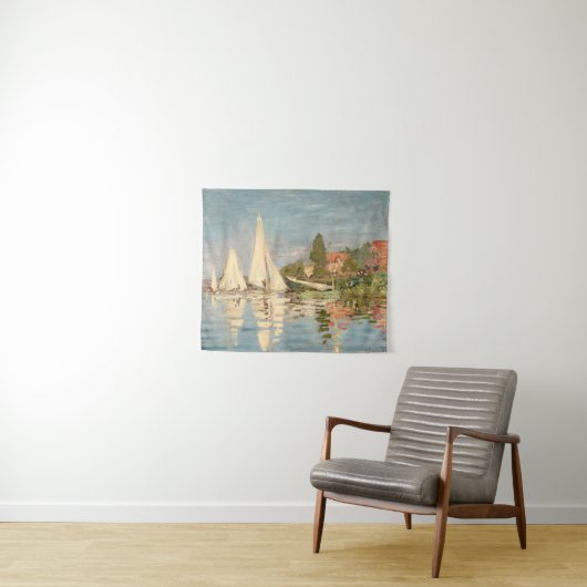 クロードモネ | Regatta at Argenteuil, c.1872 タペストリー (インサイチュ(横))