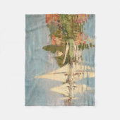 クロードモネ | Regatta at Argenteuil, c.1872 フリースブランケット (正面)