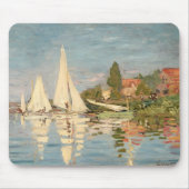 クロードモネ | Regatta at Argenteuil, c.1872 マウスパッド (正面)