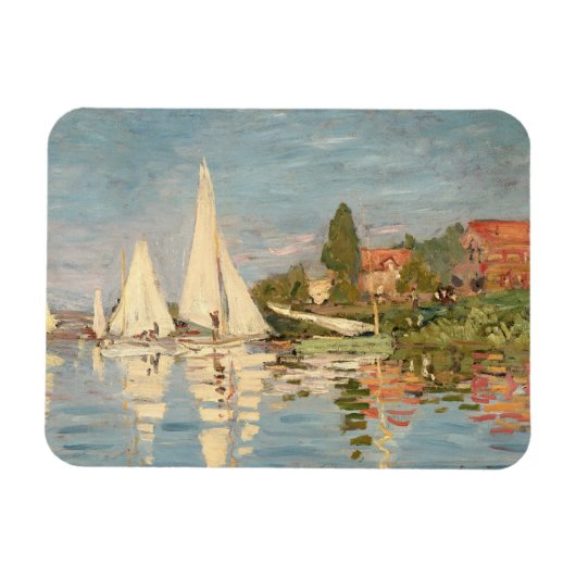 クロードモネ | Regatta at Argenteuil, c.1872 マグネット (横)