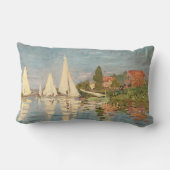 クロードモネ | Regatta at Argenteuil, c.1872 ランバークッション (裏面)