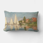 クロードモネ | Regatta at Argenteuil, c.1872 ランバークッション (正面)