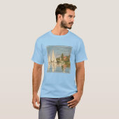 クロードモネ | Regatta at Argenteuil, c.1872 Tシャツ (正面フル)