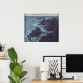 クロードモネ | Rocks at Belle-Ile, the Wild Coast ポスター (ホームオフィス)