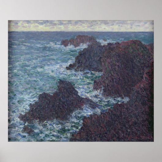 クロードモネ | Rocks at Belle-Ile, the Wild Coast ポスター (正面)