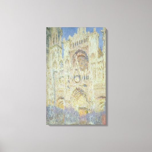 クロードモネ | Rouen Cathedral at Sunset, 1894 キャンバスプリント (正面)