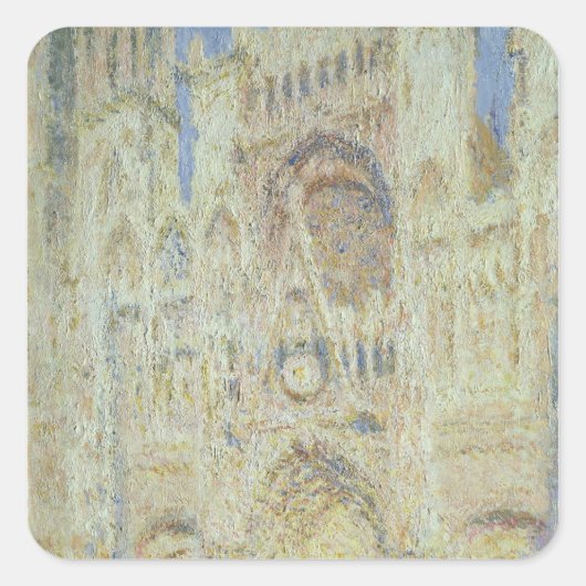 クロードモネ | Rouen Cathedral at Sunset, 1894 スクエアシール (正面)