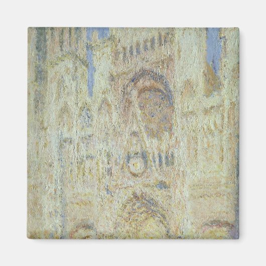 クロードモネ | Rouen Cathedral at Sunset, 1894 マグネット (正面)
