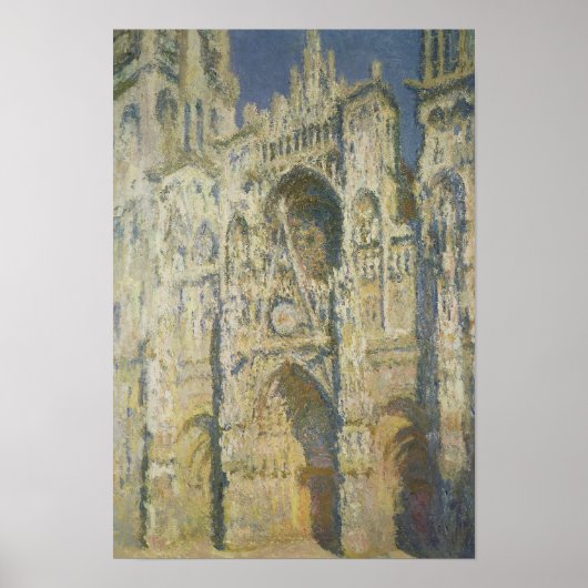 クロードモネ Rouen Cathedral in Full Sunlight ポスター (正面)