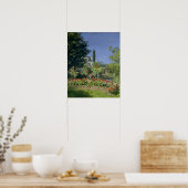 クロードモネ | Sainte-Adresseの花園 ポスター (キッチン)