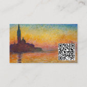 クロードモネ – San Giorgio Maggiore Dusk - QRコード 名刺 (正面)