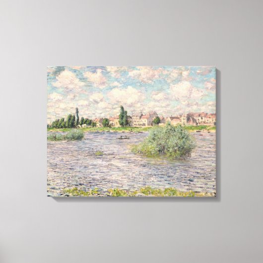 クロードモネ | Seine at Lavacourt キャンバスプリント (正面)