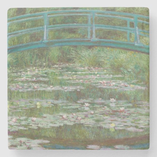 クロードモネ | The 日本の Footbridge, 1899 ストーンコースター (正面)