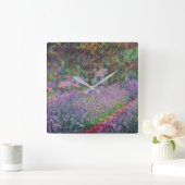 クロードモネ | The Artist's Garden at Giverny スクエア壁時計 (ホーム)
