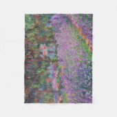 クロードモネ | The Artist's Garden at Giverny フリースブランケット (正面)