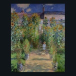 クロードモネ | The Artist's Garden at Vetheuil ポスター<br><div class="desc">1880年、ヴェテウイルの画家の庭 |クロード・モネ |アートの場所：ワシントンDC、国立美術館 |アーティストフランスのー |画像収集番号： XIR37339</div>