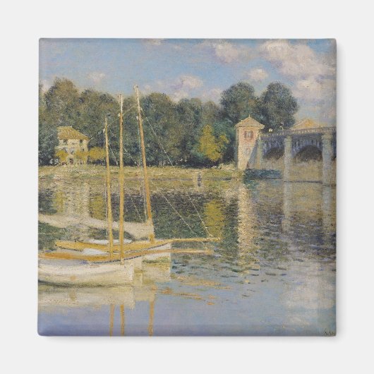 クロードモネ | The Bridge at Argenteuil, 1874 マグネット (正面)