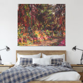 クロードモネ | The Garden Path at Giverny キャンバスプリント (インサイチュ (寝室))