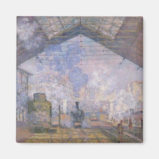 クロードモネ | The Gare St. Lazare, 1877 マグネット (正面)