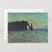 クロードモネ | The Hollow Needle at Etretat, 1883 ポストカード (正面/裏面)