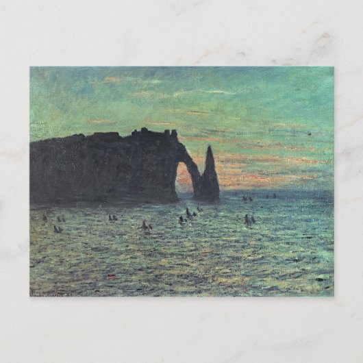 クロードモネ | The Hollow Needle at Etretat, 1883 ポストカード (正面)