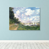 クロードモネ | The Marina at Argenteuil, 1872 キャンバスプリント (インサイチュ (ウッドフロア))