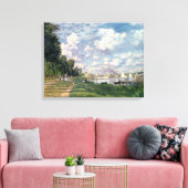 クロードモネ | The Marina at Argenteuil, 1872 キャンバスプリント (インサイチュ (リビング))