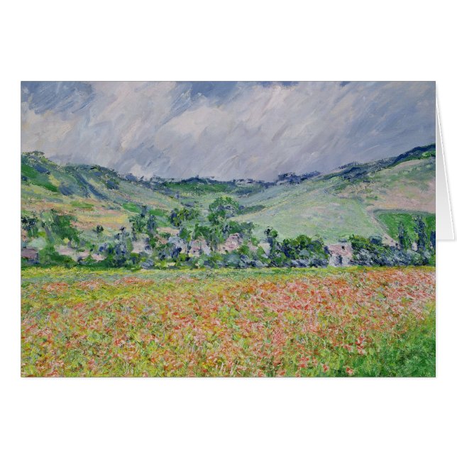 クロードモネ | The Poppy Field near Giverny, 1885 (正面横)