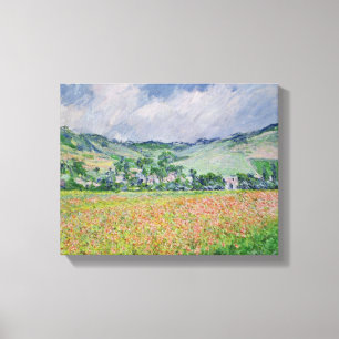 クロードモネ The Poppy Field near Giverny, 1885 キャンバスプリント