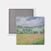 クロードモネ | The Poppy Field near Giverny, 1885 マグネット (正面/裏面)