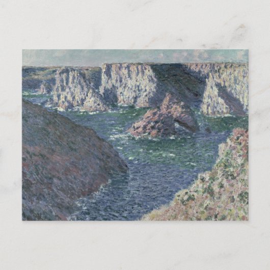 クロードモネ The Rocks at Belle-Ile, 1886 ポストカード (正面)