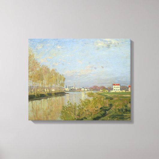 クロードモネ | The Seine at Argenteuil, 1873 キャンバスプリント (正面)